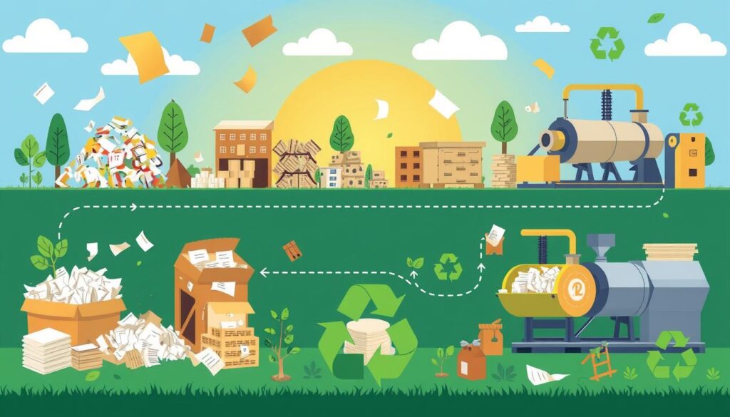 Paper recycling process