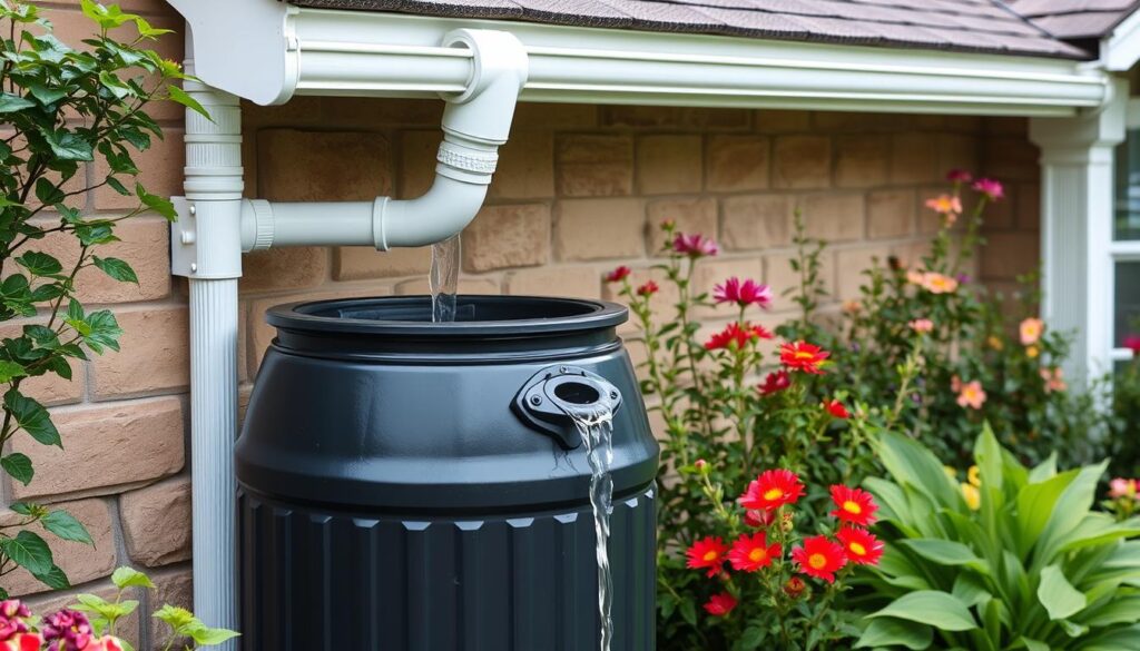 rain barrel downspout connection