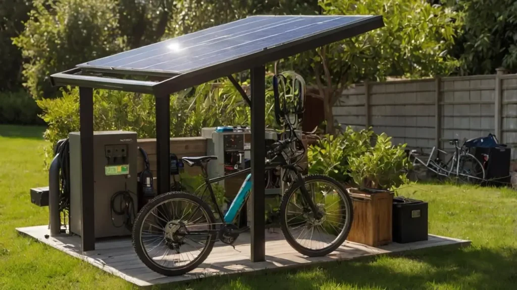 Solar-Powered E-Bike Charging Station