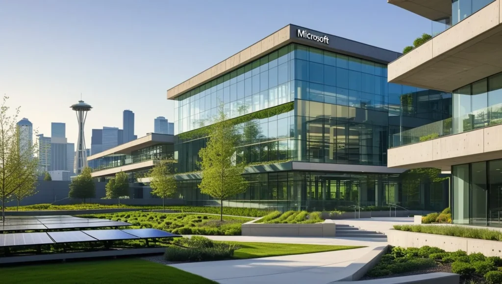 Microsoft's Carbon-Negative Campus Revolution
